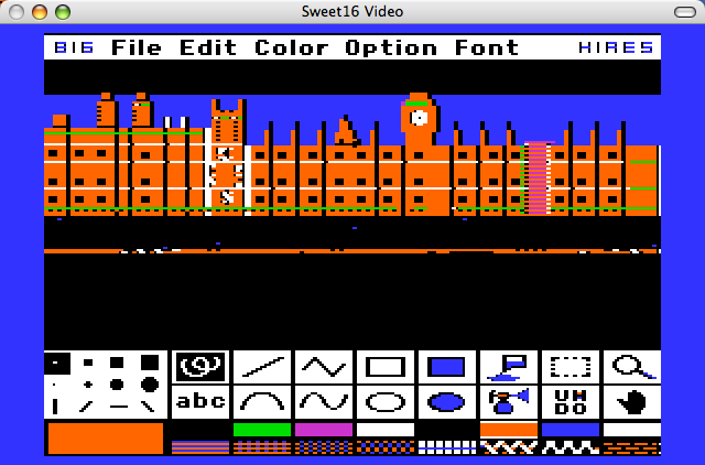 Recreating London scenery with 8/16 Paint.